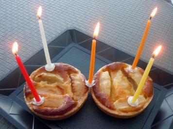 2 tartelettes normandes d'anniversaire